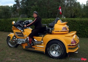 A yellow trike by Classic Trailers and Trikes