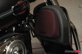 Hogtone audio speakers installed on motorcycle