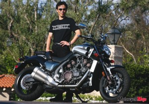 Test drive of the Yamaha Vmax Motorcycle