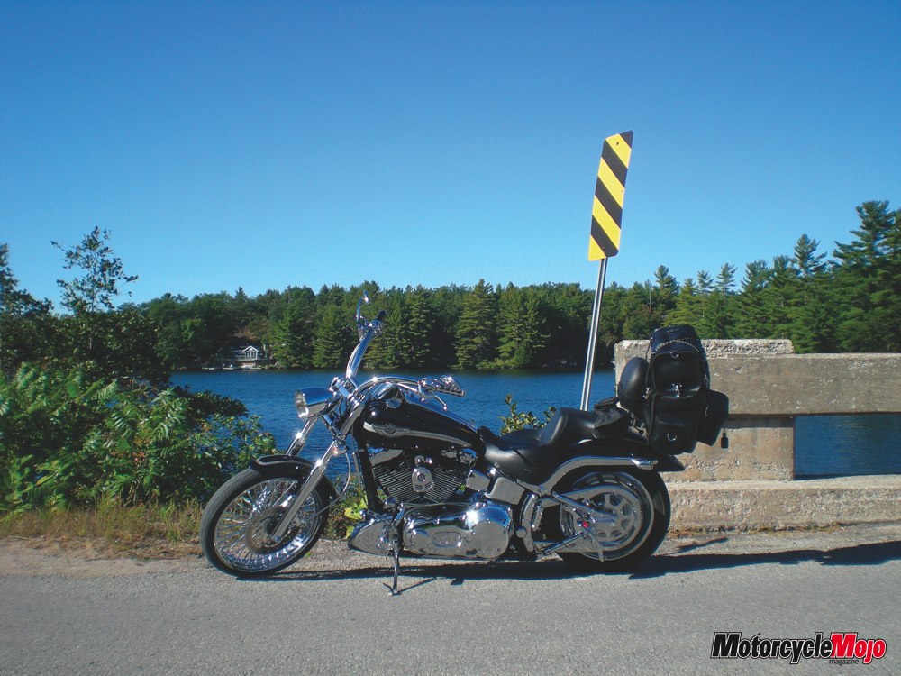 Motorcycle ride along the backroads of Algonquin