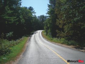 Winding roads of Algonquin Park Ontario