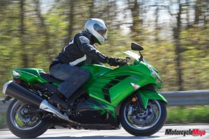 the new Kawasaki zx14r speed bike in green