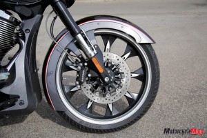 Front wheel of Victory Magnum