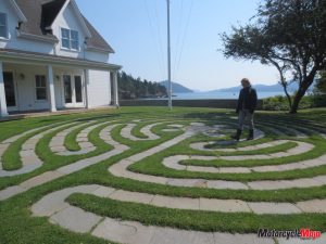 Contemplative walking labyrinth, Orcas Island