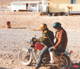 Larry nuna on motorcycle