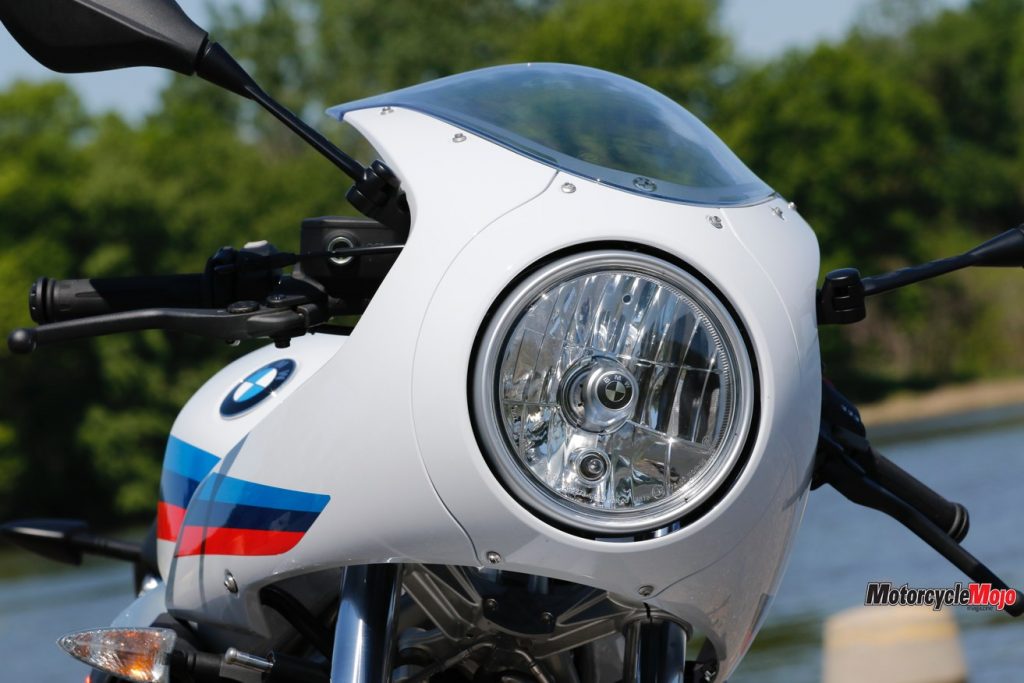 The Headlight of The 2017 BMW R nineT Racer