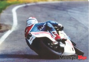 Fast Freddie Spencer Riding on the Track