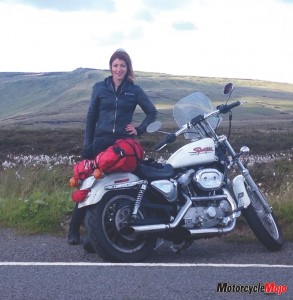 Deb Phoenix Travelling with Her Motorcycle