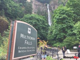 Arriving at Multnomah Falls