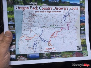 A Map of Oregon Back County Discovery Route