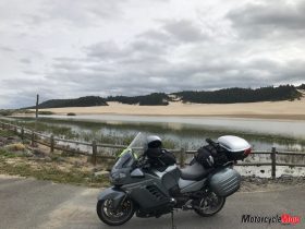 Riding Past a Beach in Oregon
