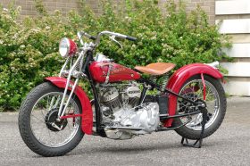 Red Crocker Motorcycle