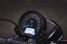 The Speedometer of the 2018 Triumph Bonneville Speedmaster