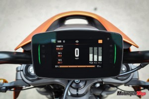 Dashboard of the 2020 H-D LiveWire